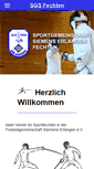 Mobile Screenshot of fechten-sgs-erlangen.de